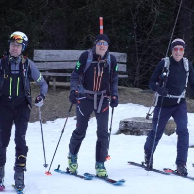 Sébastien, Eric, Bruno à Pont de Nant