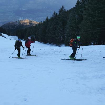 Montée à Chindonne ... peu de neige