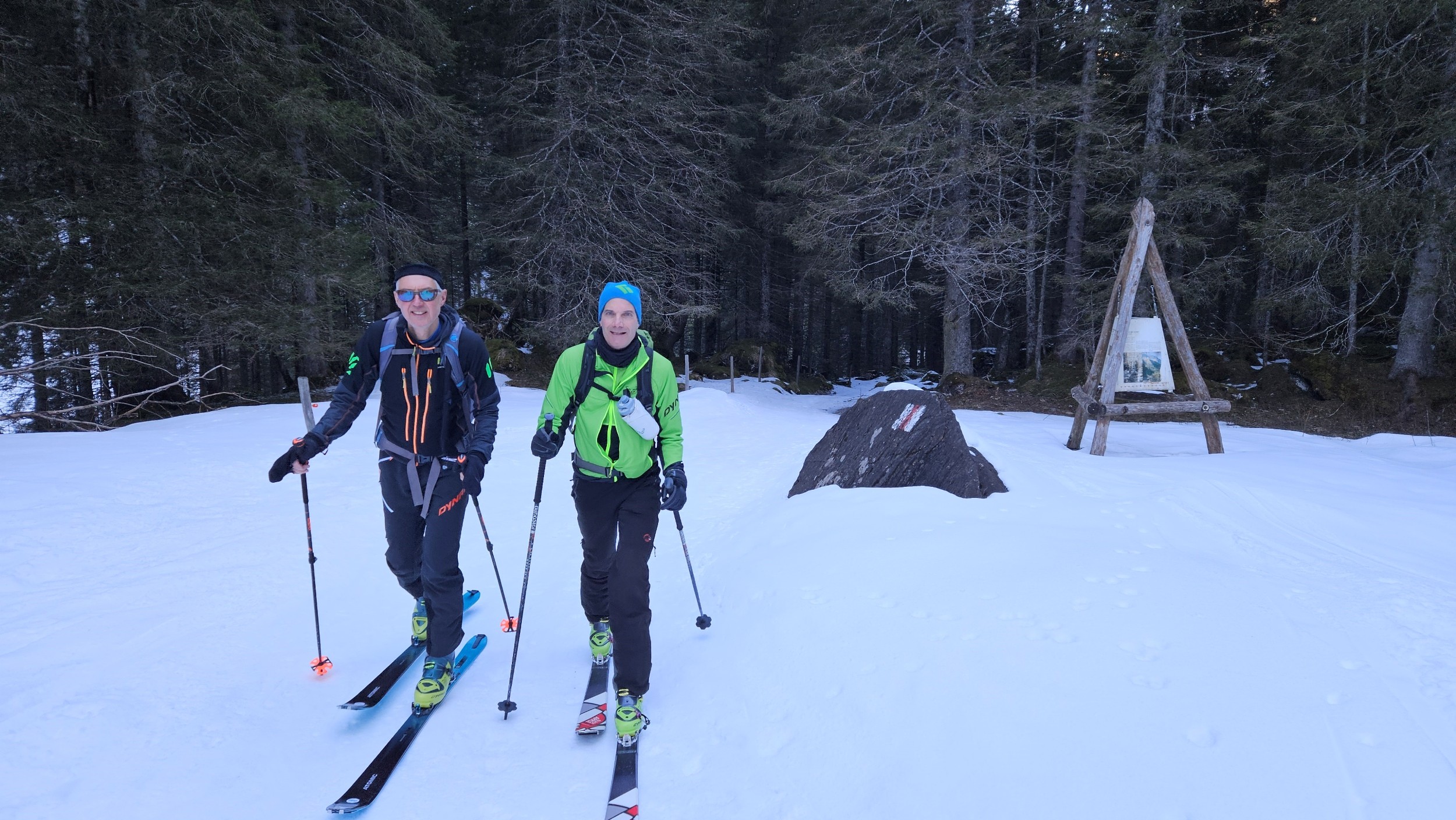 Eric, Frédéric. Montée à Nant.