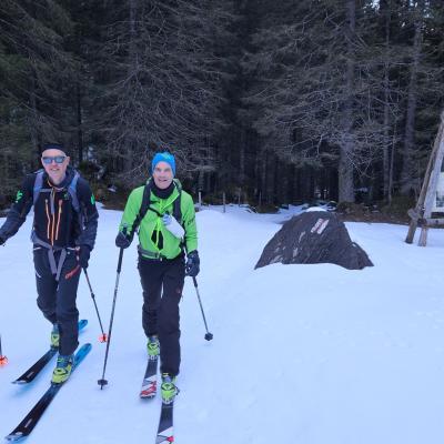 Eric, Frédéric. Montée à Nant.