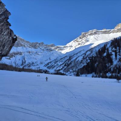 Alpage de Nant. Dents de Morcles au fond.