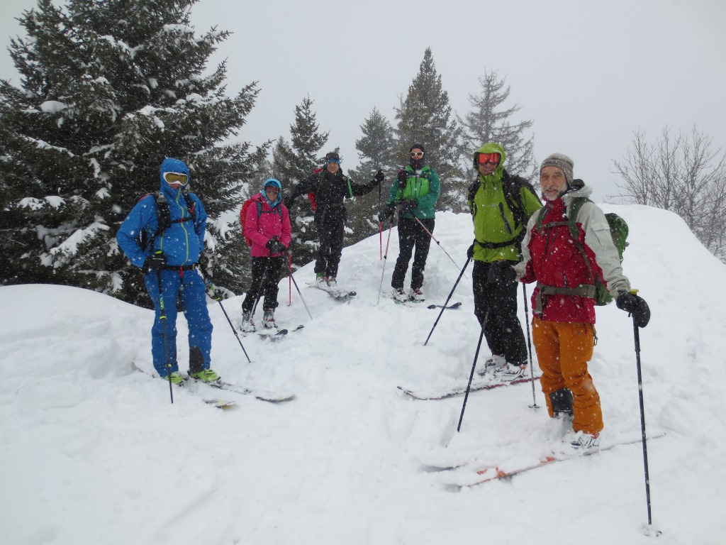 Le groupe au sommet de la Foilleuse