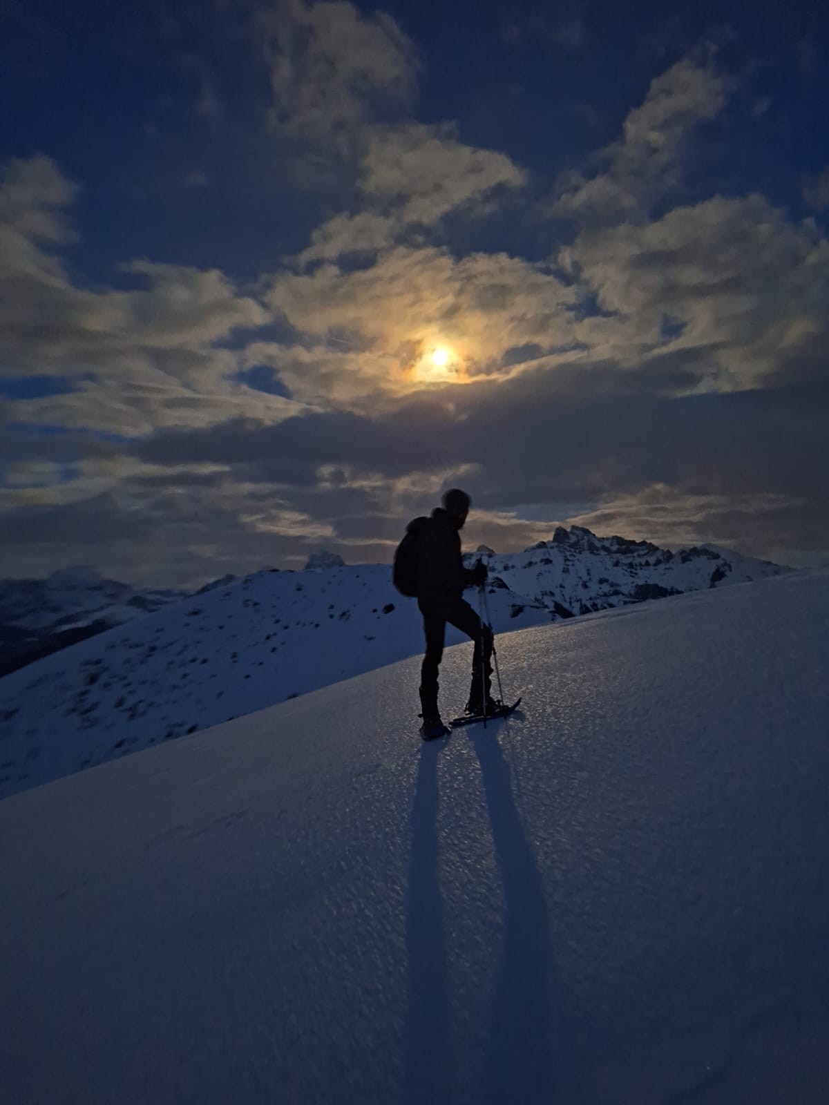 Glace sous la lune