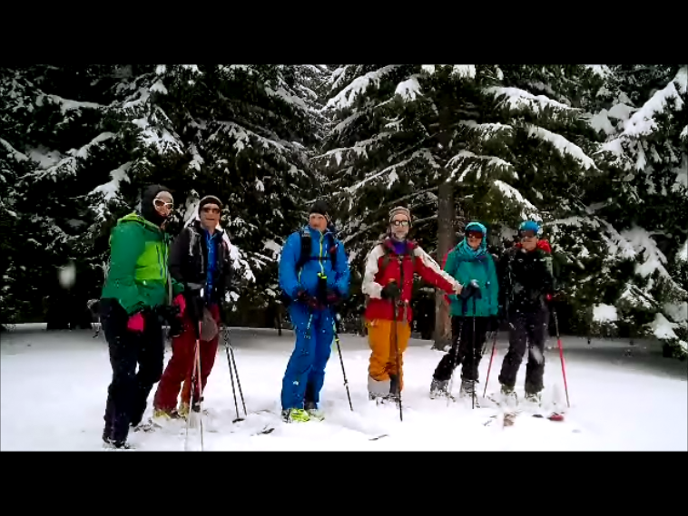 Sommet de Savolaire: Laetitia, Bruno, Georges, Gérard, Rachel, Manu