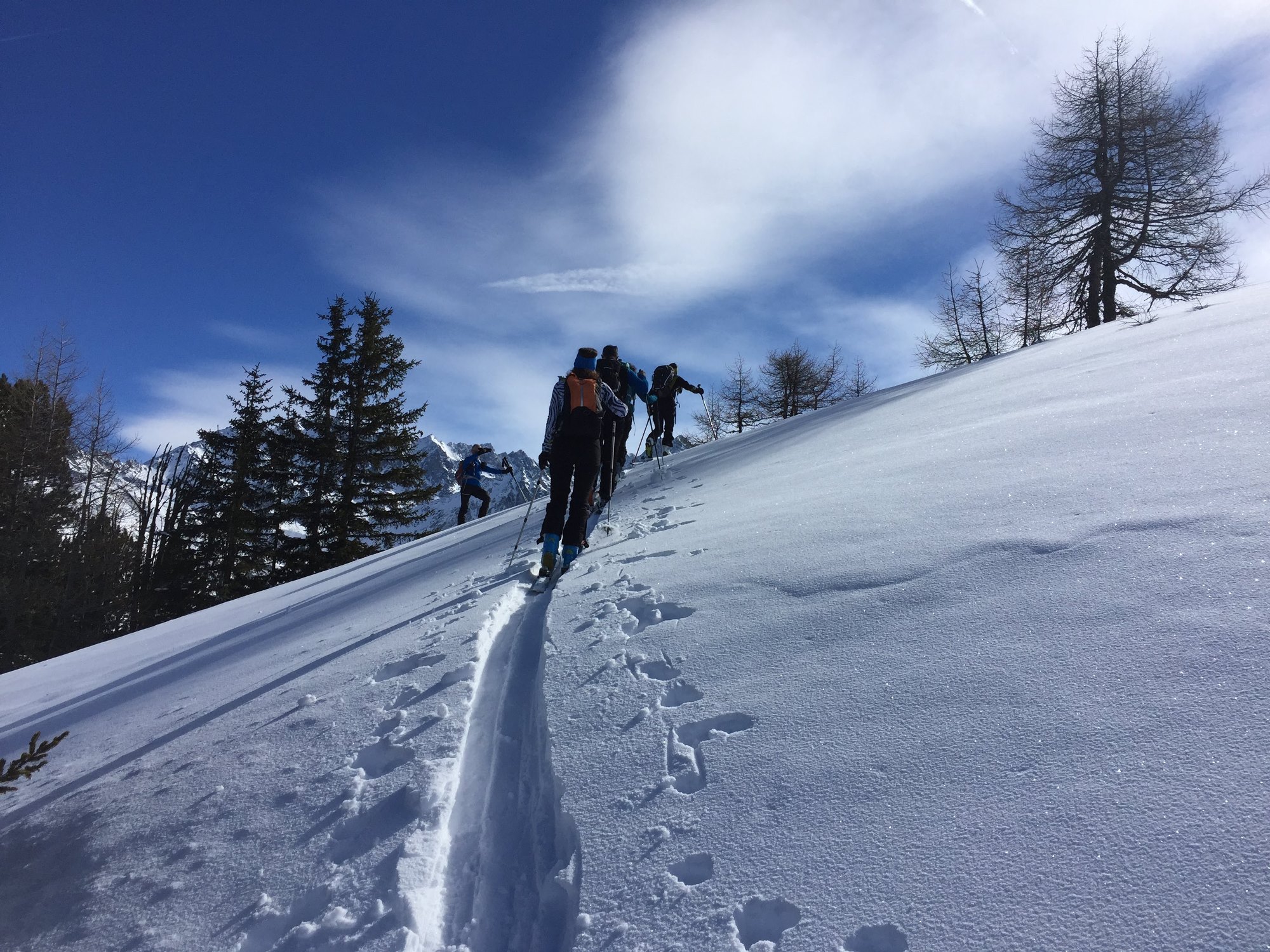 Sortie sur le dos de Plan devant