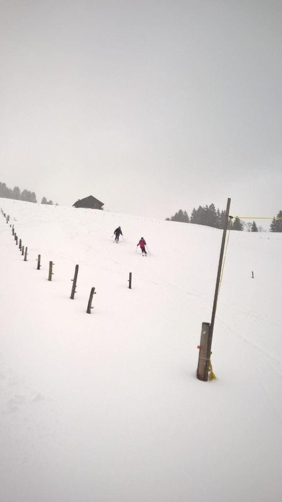 Descente de Savolaire: Manu et Rachel