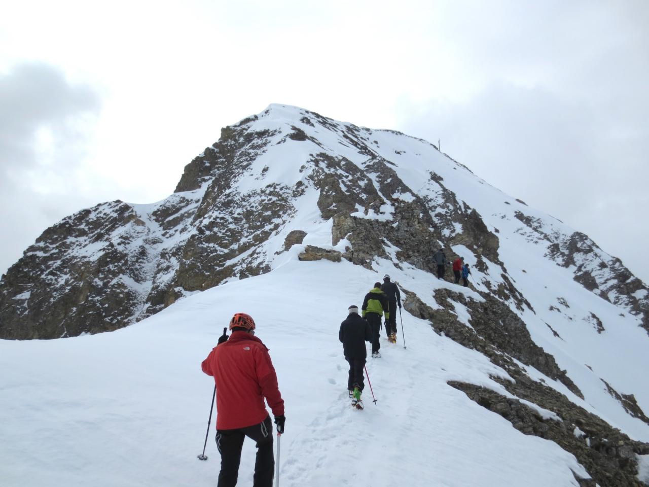 Nous attaquons le sommet du Chavalard, depuis les Hautes Fenêtres.