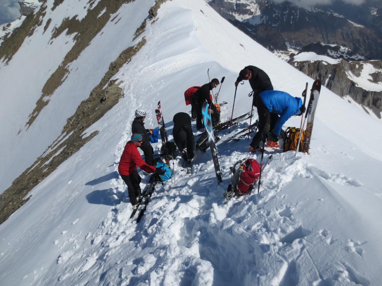 Nous rechaussons les skis aux Hautes Fenêtres et ...