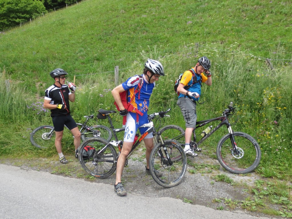 Pause avant la montée Champeronne - Ferrage