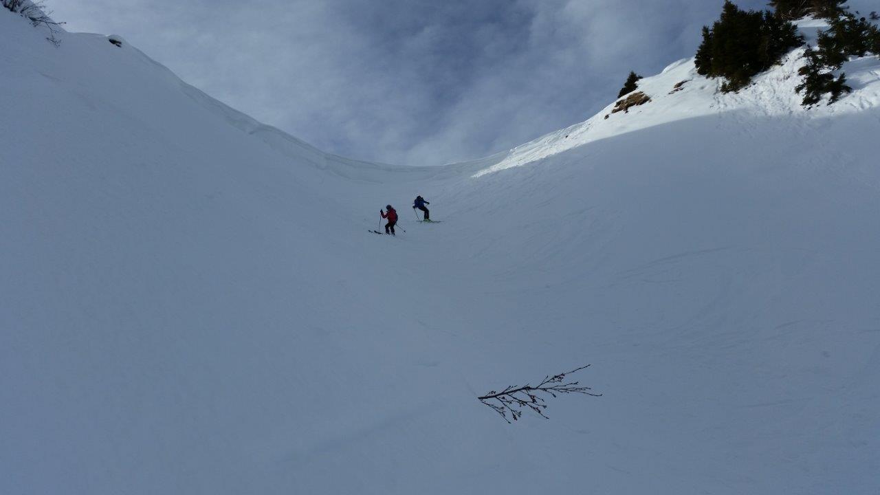 La descente du couloir