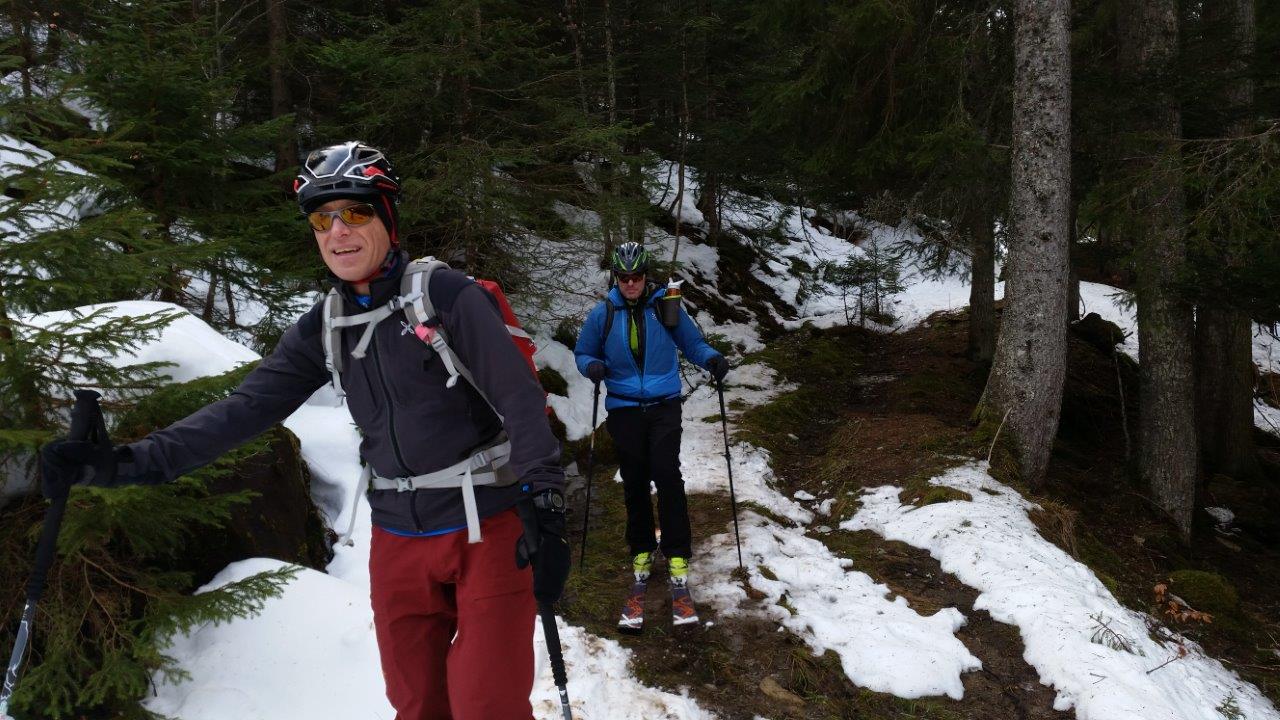 Bruno et Stéphane, la forêt.