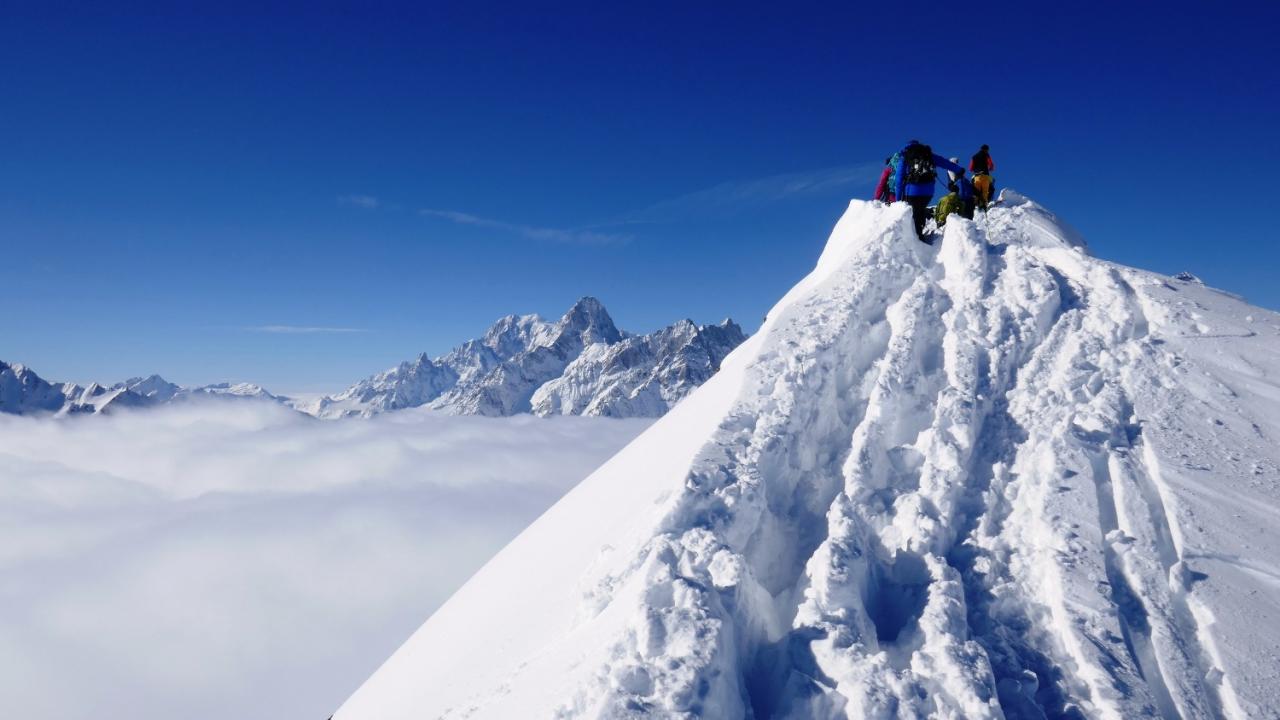 Massif du Mont Blanc et le sommet