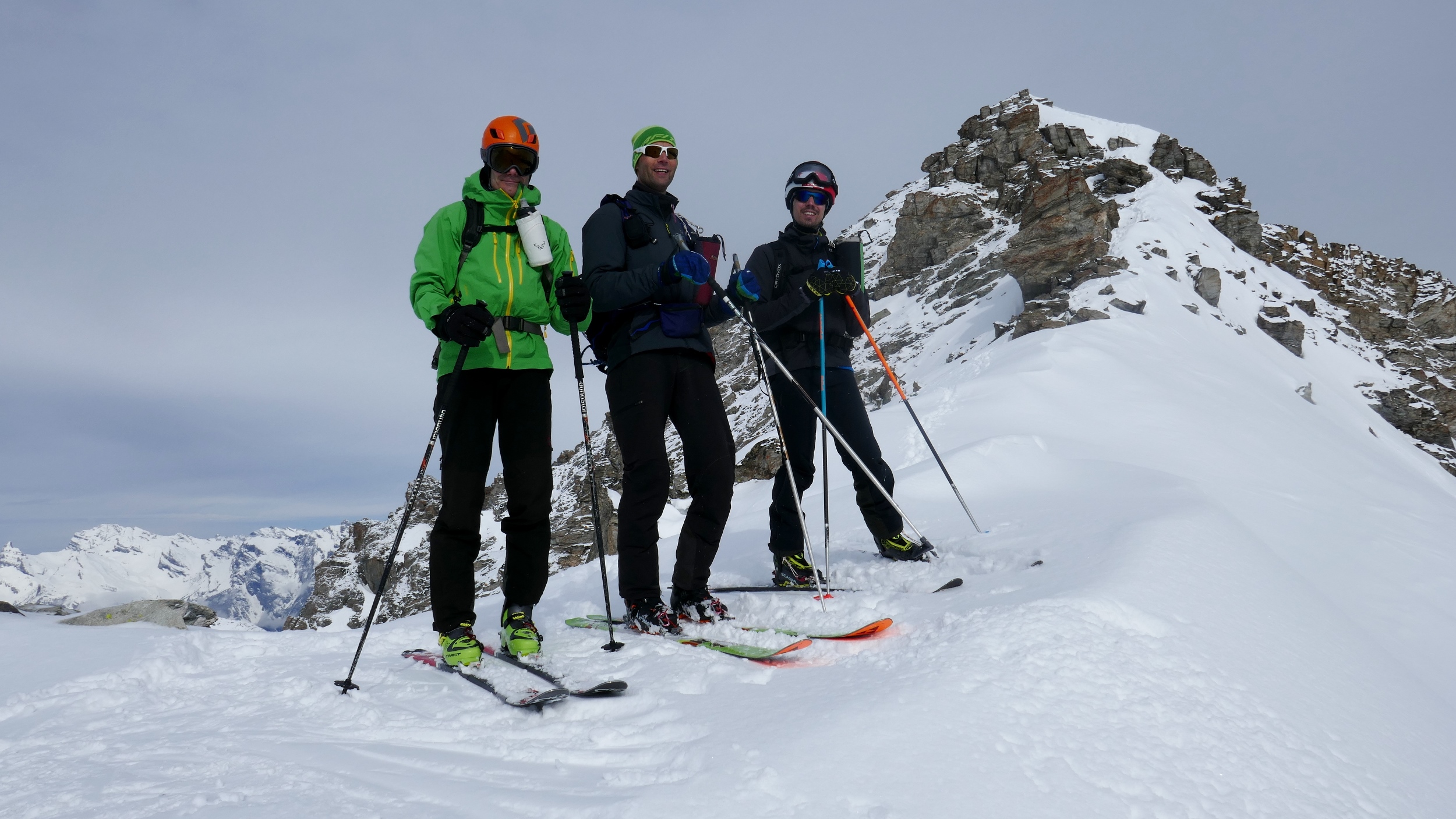 Frédéric, Georges, Boris au col, la Rosette