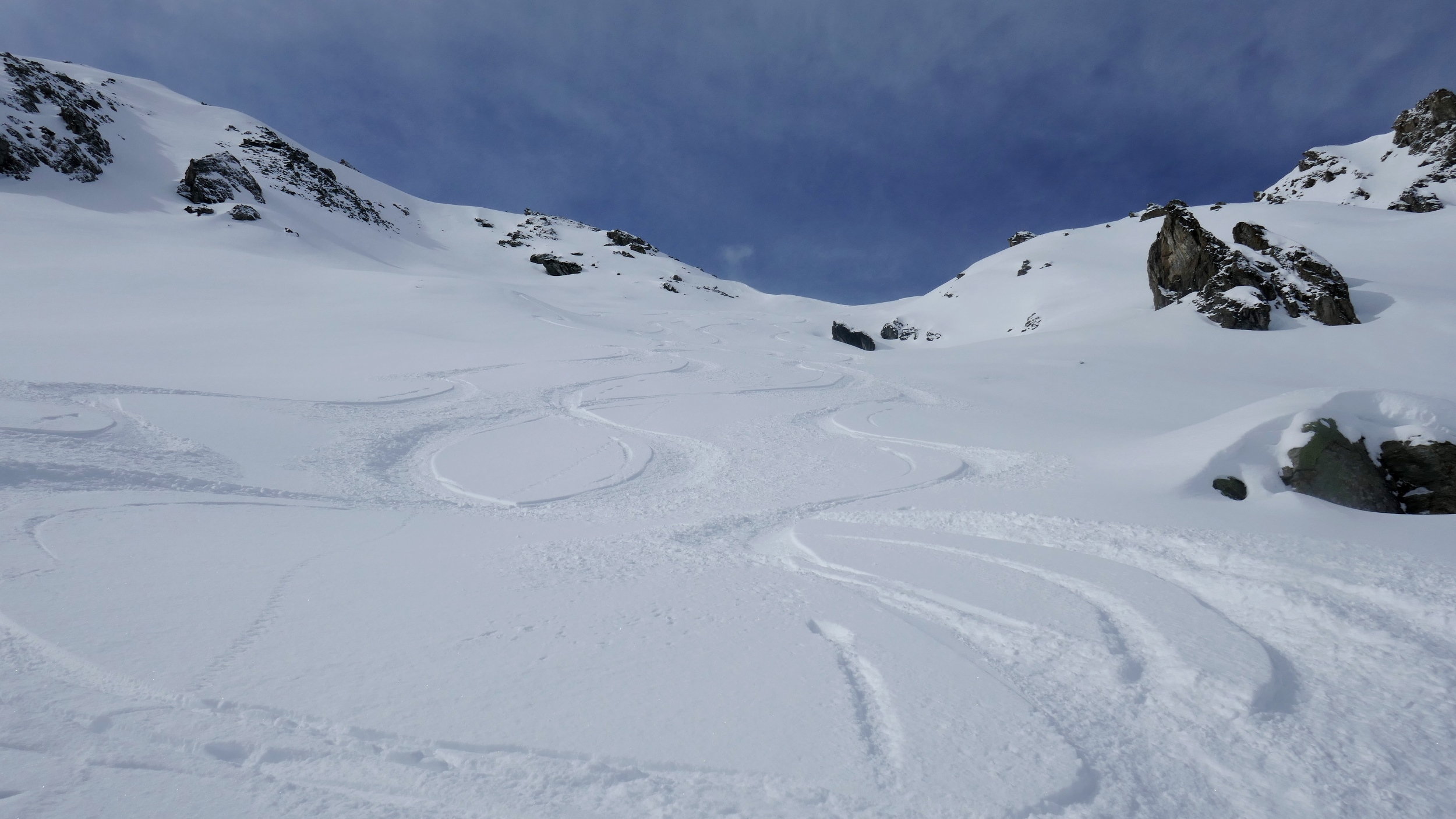 Combe de la Rosette avec nos traces