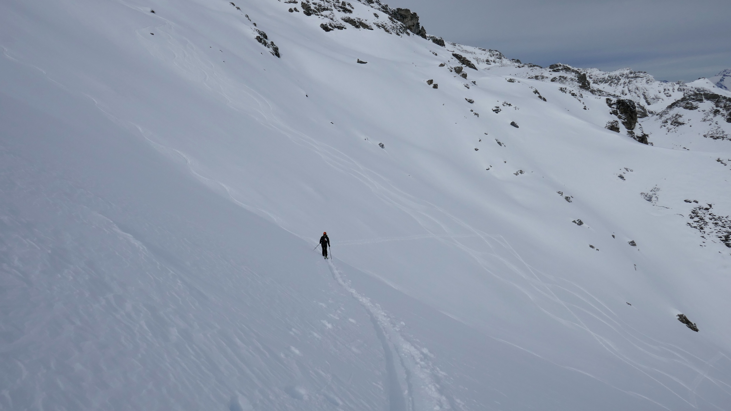 Combe de la Rosette avec nos traces