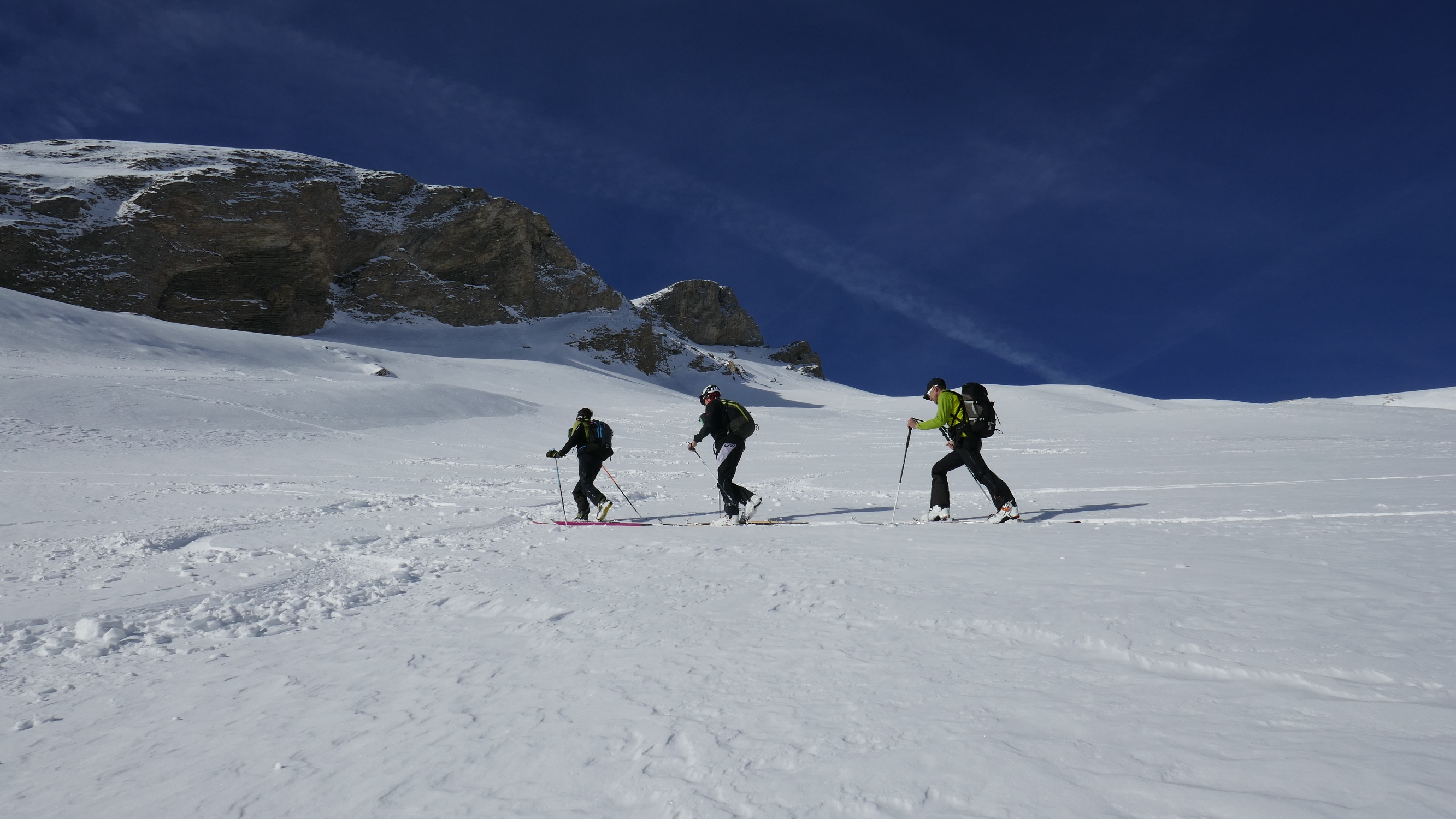 Le groupe de gauche sous la Pointe de Chémo