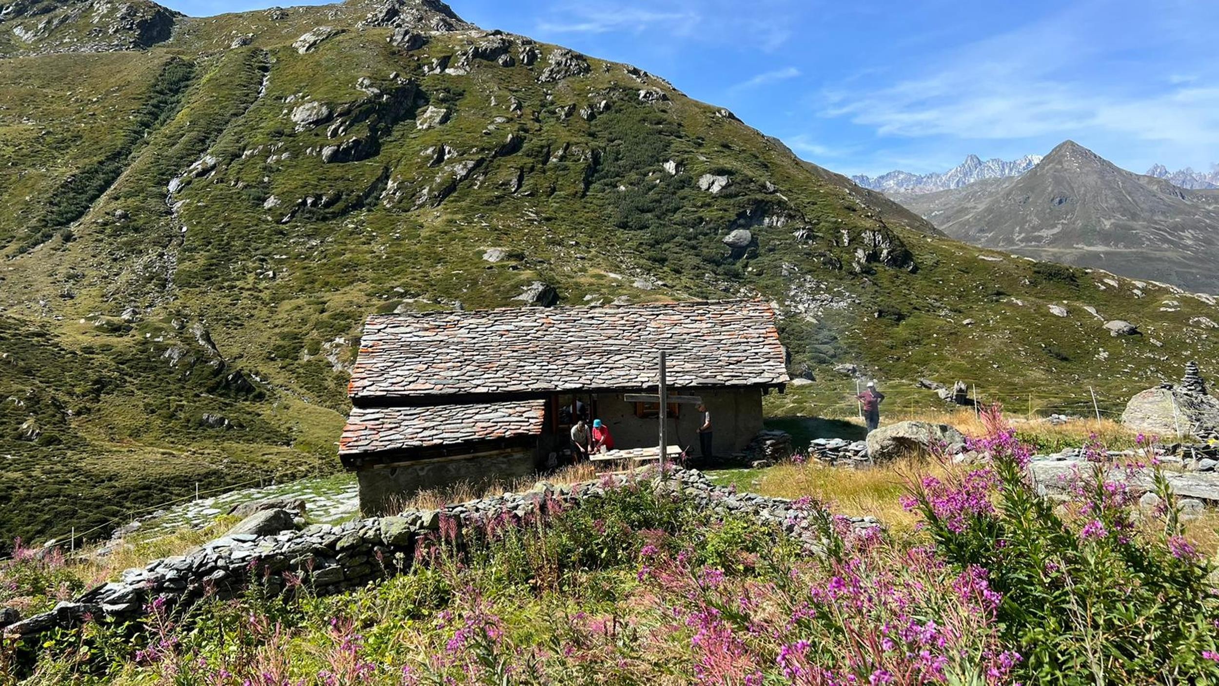 Le chalet vu d'en haut ...