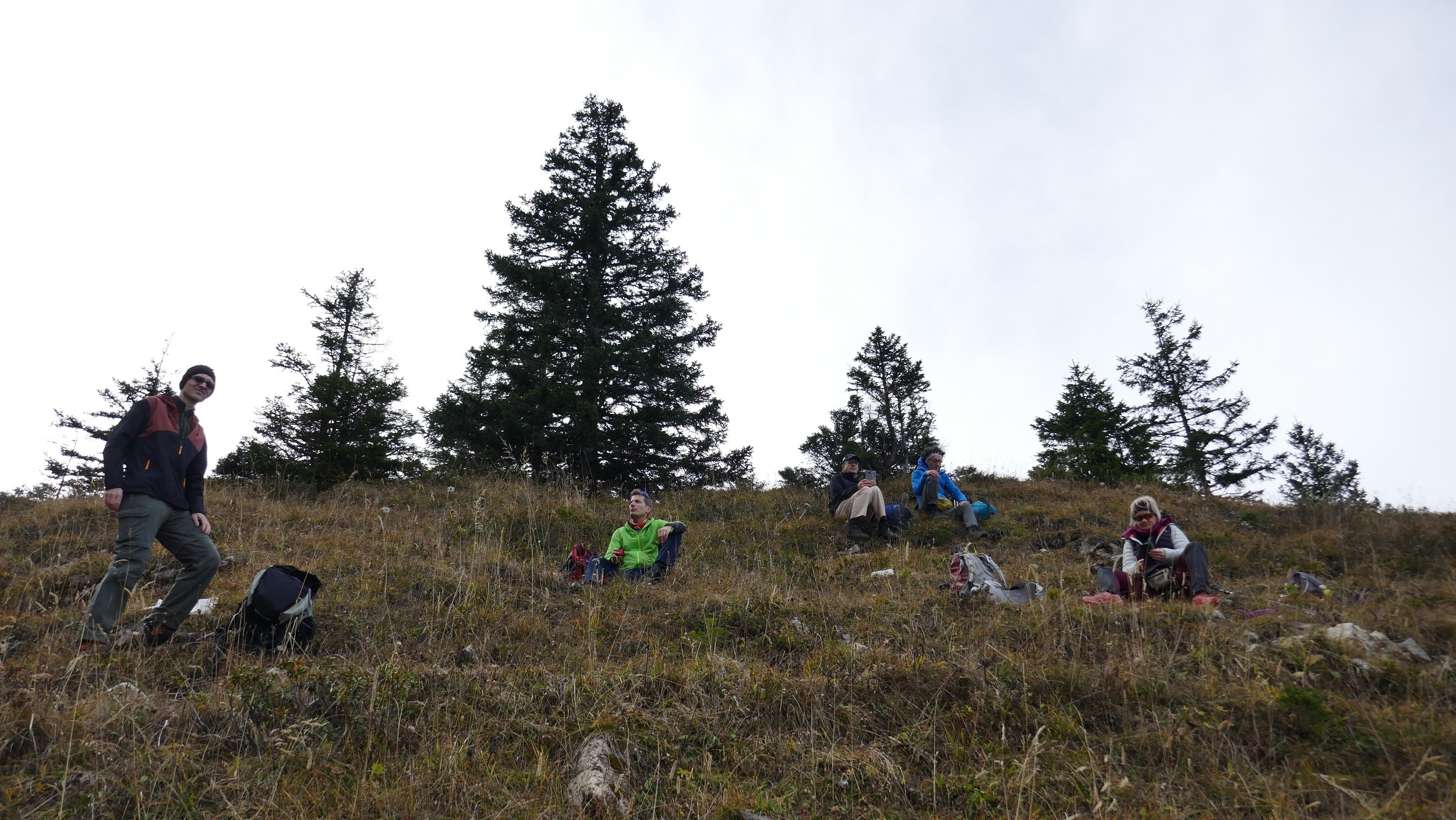 Picnic à l'abri du vent