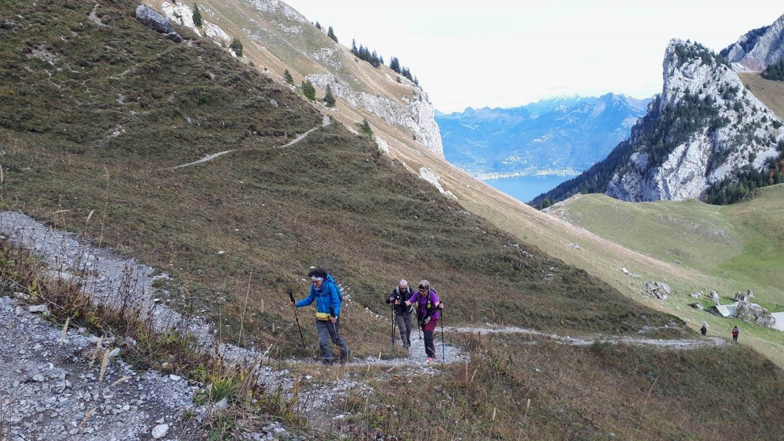 Remontée au Col de la Croix