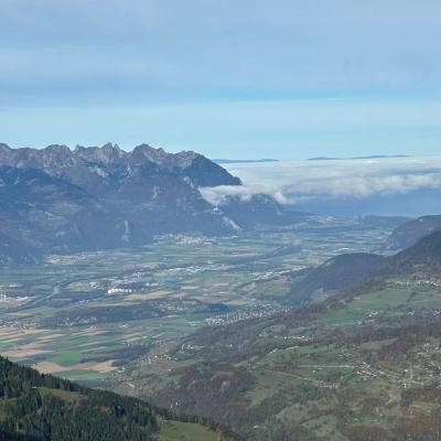 Jolie vue depuis l'arête