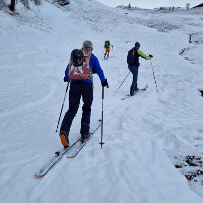 Départ de la Coutaz