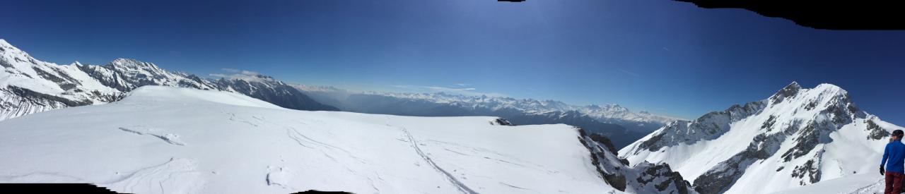 Le plateau sommital. Vue côté valaisan, Gd Chavalard.