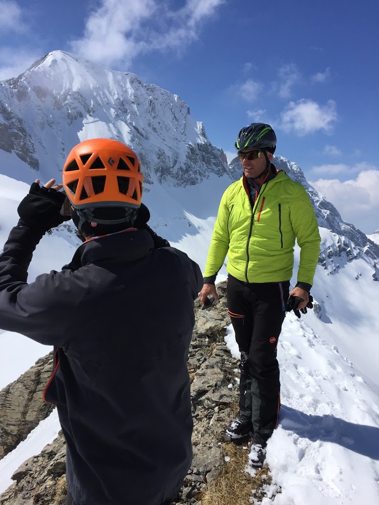 Frédéric et Stéphane au sommet. Dent de Barme.