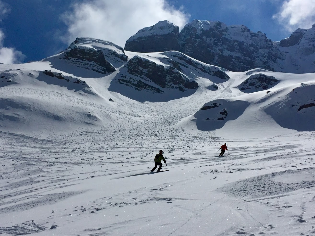 Bruno et Stéphane, belle neige