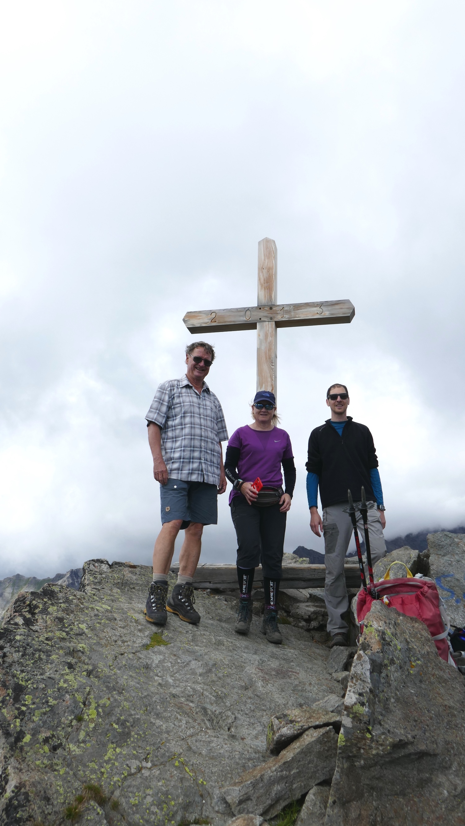 Gérard, Sylvie, Bastien au sommet