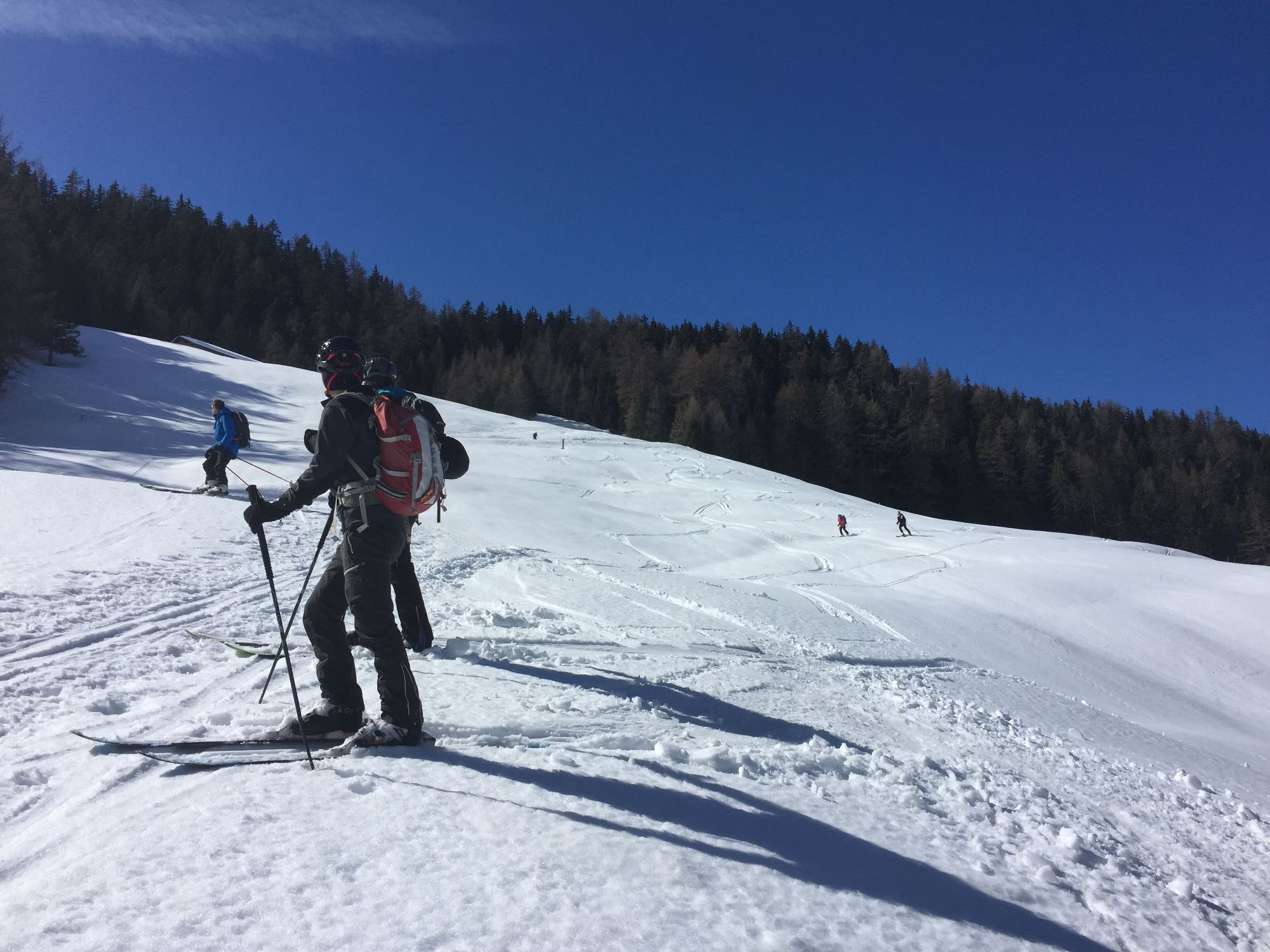 Neige de printemps dans les prés de Dranse