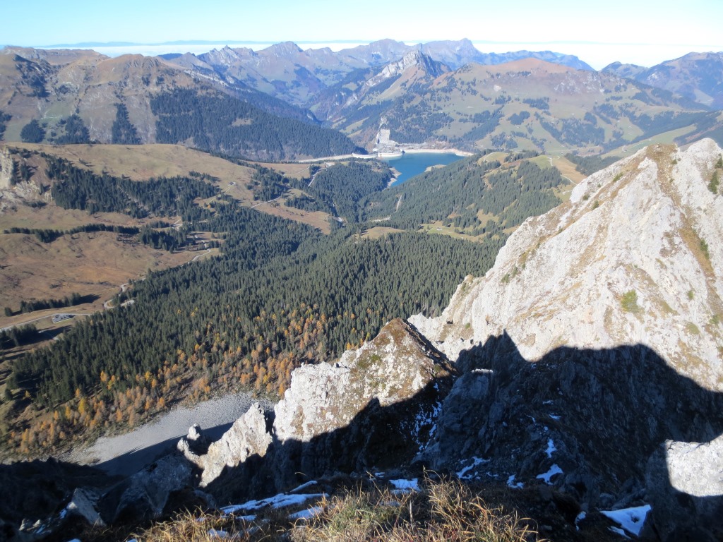 L'Hongrin depuis le sommet du Mont d'Or