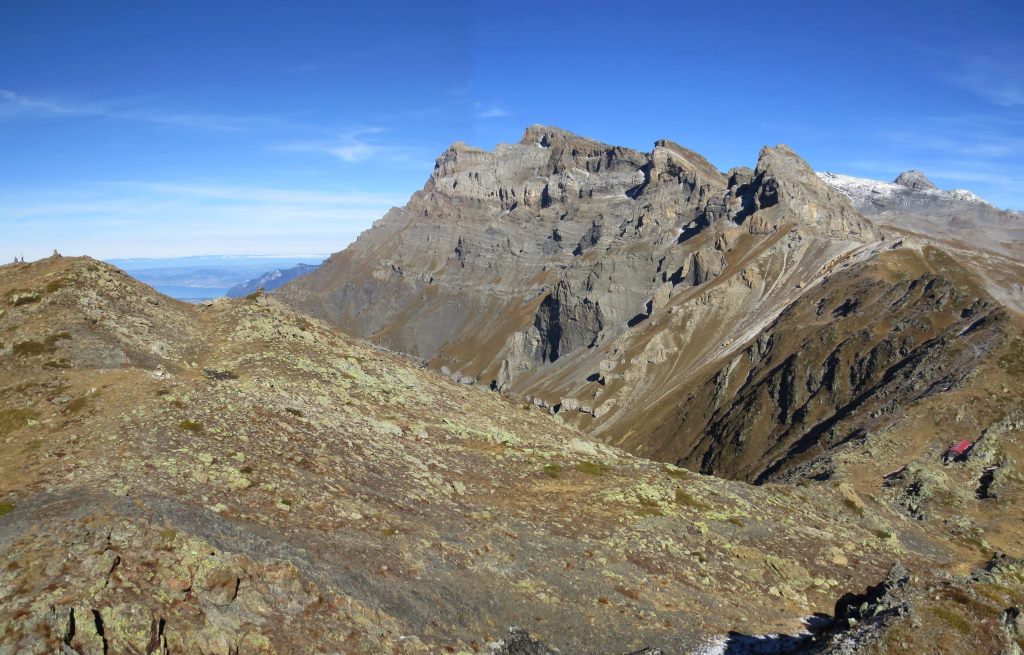 Dents de Morcles depuis le sommet du Diabley