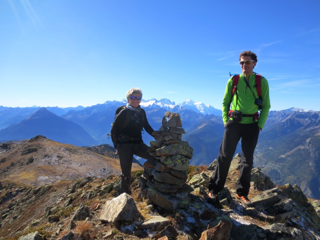 Christiane et Frédéric au sommet du Diabley