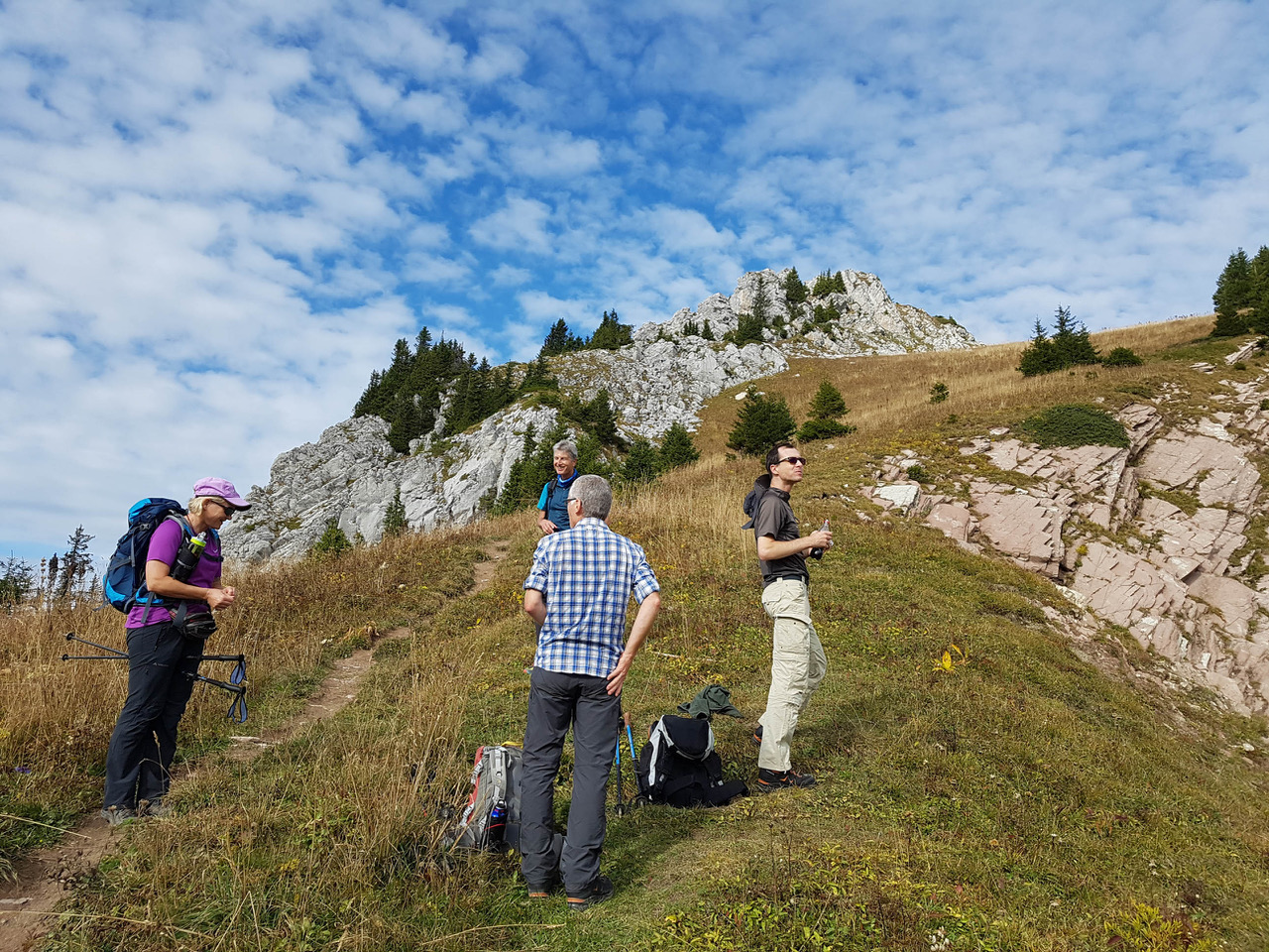 Pause au col de Savalène, vue sur la suite