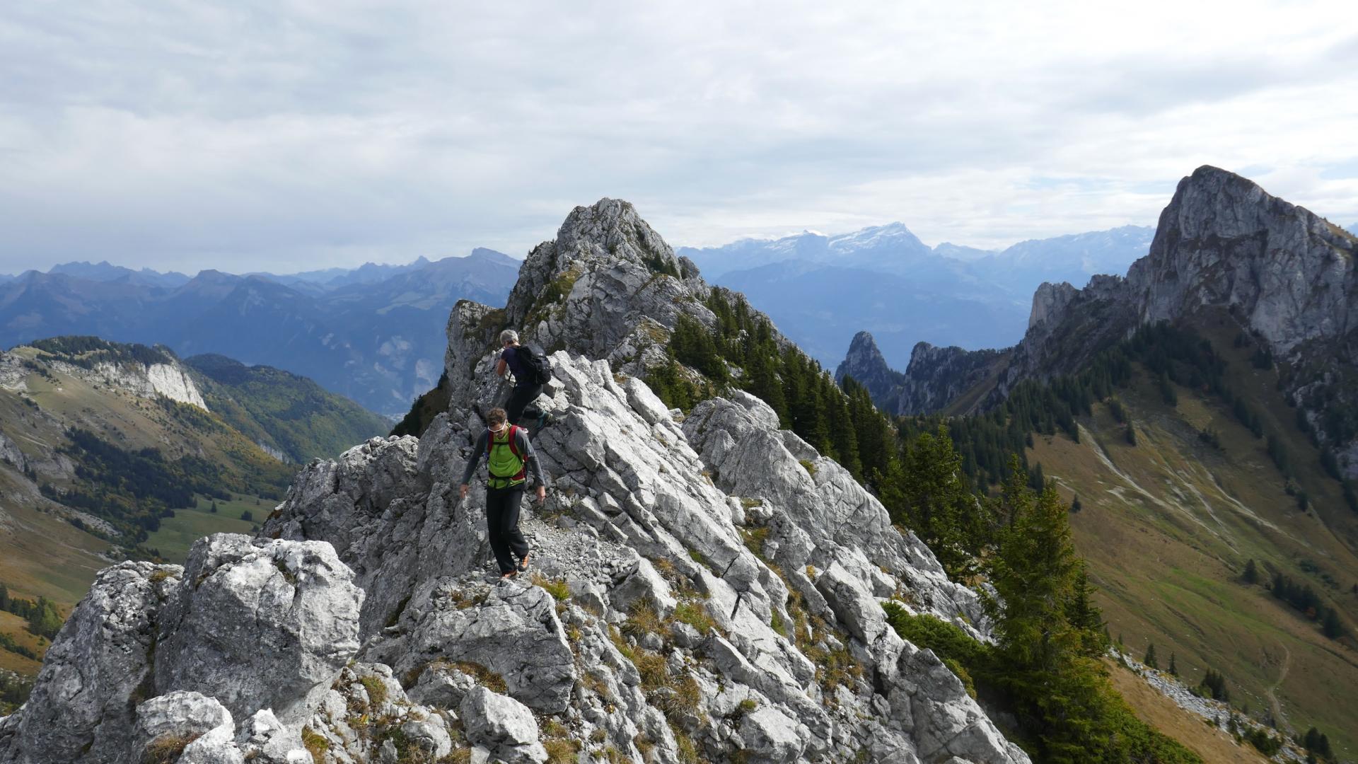 Vue sur le sommet et le Linleu