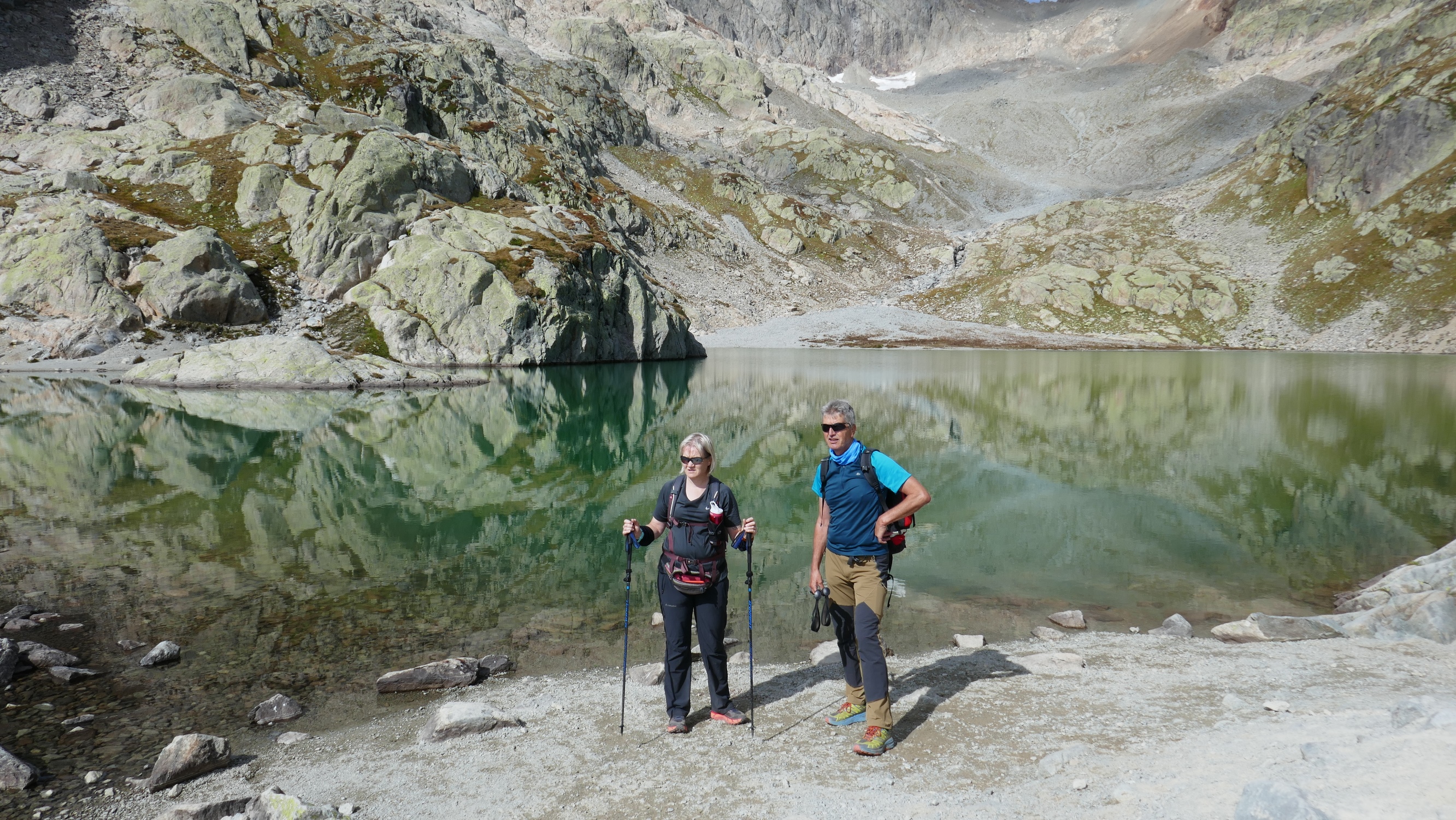 Sylvie et Claude au deuxième Lac Blanc